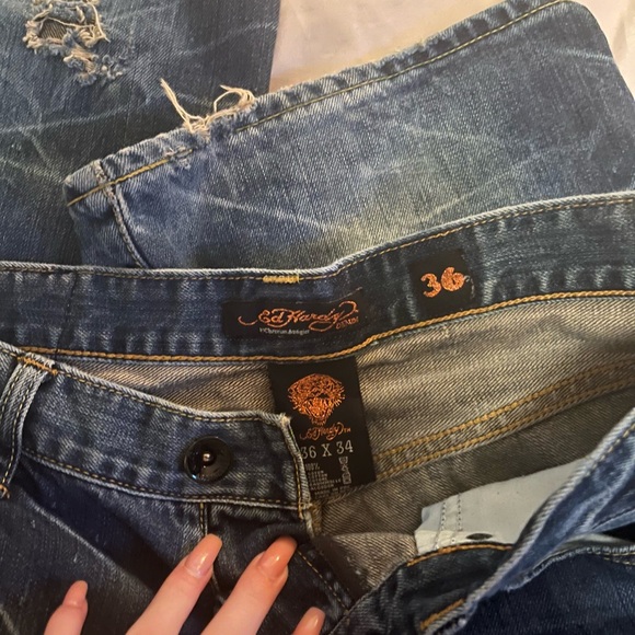 Baggy Ed Hardy Jeans - Picture 3 of 4